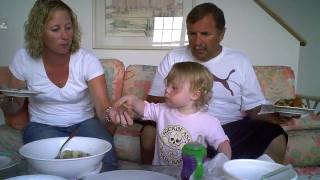 Melice Enjoying The Backyardigans