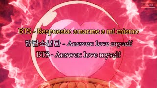 BTS - Answer: love myself [Lyrics Español, 한글, English]