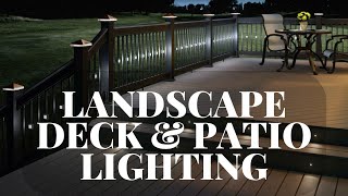 Landscape Deck and Patio Lighting • General Overview • Free Landscape Lighting Course