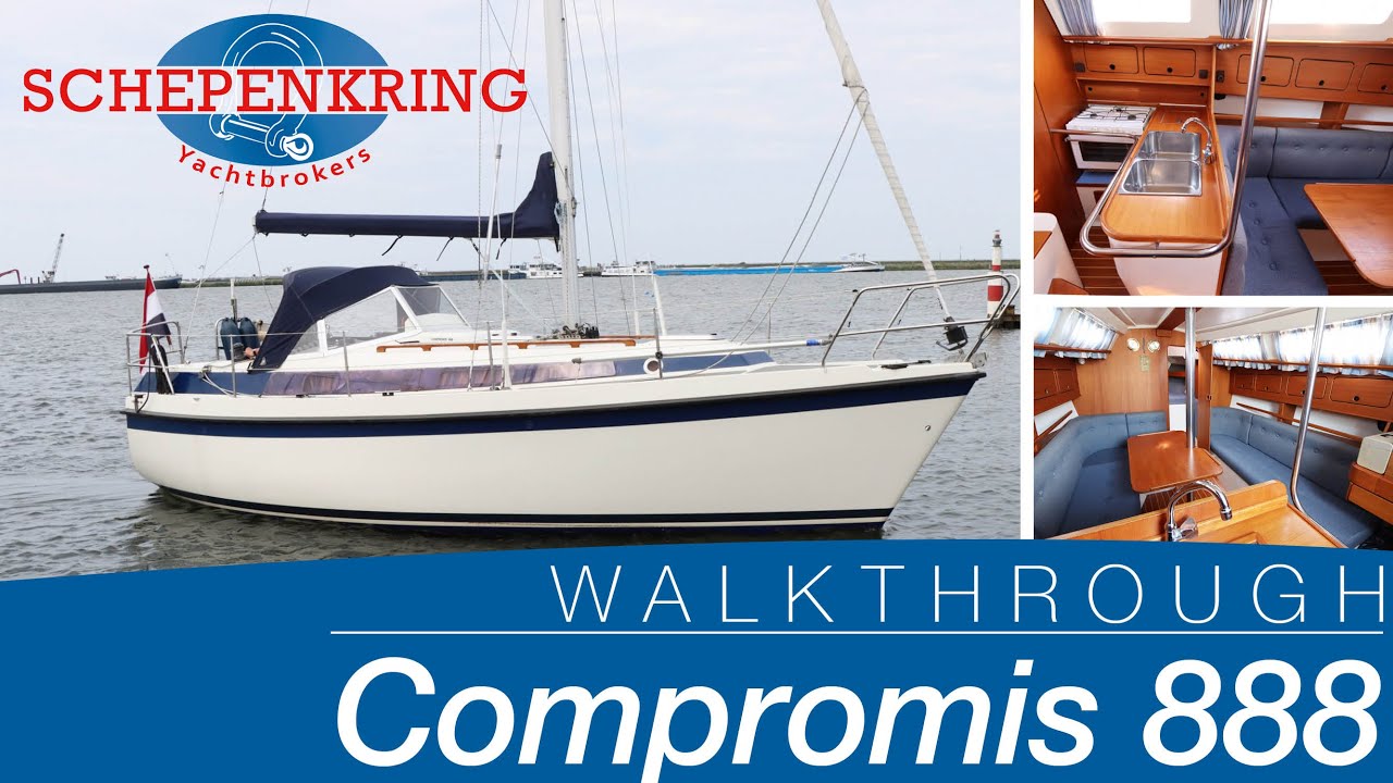 Compromis 888 for sale, Yacht Walkthrough, @ Schepenkring Lelystad