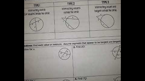 Segment Lengths: Formulas