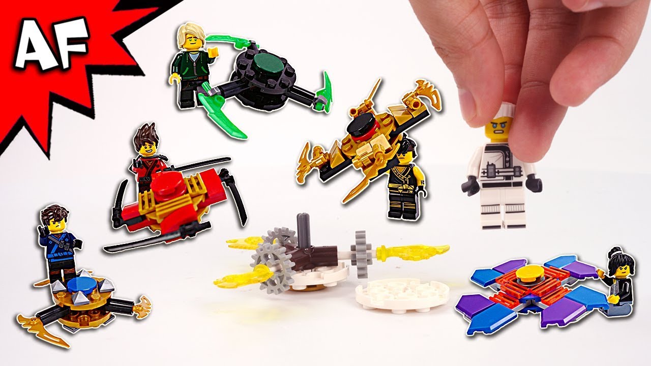 Lego Ninjago Building FIDGET SPINNERS with Minifigures - YouTube