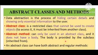 ktu se oop mod 2 abstract class and abstract methods