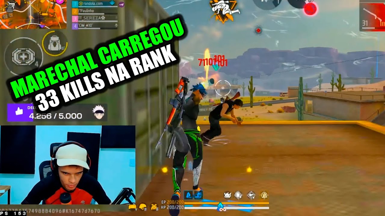 MARECHAL CARREGOU E FEZ 33 KILLS NA RANK