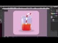 Tutorial Básico de Adobe Illustrator en Español. Para Principiantes - Dibujando un vaso de jugo