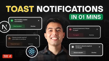 Sonner Toast Notifications in Next.js 🔔 Success, Error & Custom Toasts Tutorial