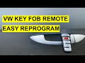 VW Key Fob Remote Programming - Passat, Jetta, CC, Tiguan, EOS 2008 & Up