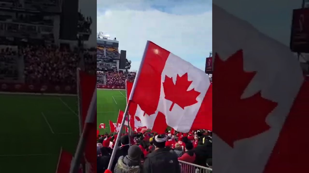 Sam Adekugbe’s goal and Team Drum Celebration after Canada 2-0 USA. Live from Tim Hortons Field