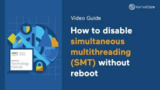 How to disable the CPU simultaneous multithreading (SMT) without reboot