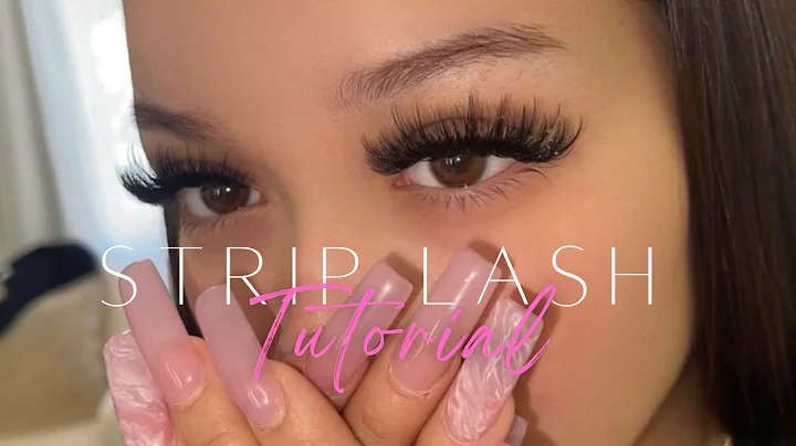 STRIP LASH TUTORIAL | VEYESLASHES | LASH WITH ME W...