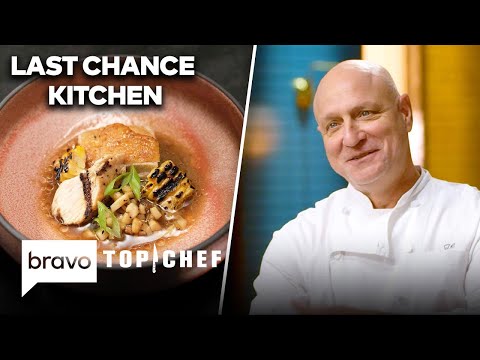 Can The Chefs Turn 5 Ingredients Into A Winning Dish | Last Chance Kitchen | Bravo