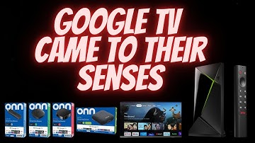 Google TV Changed Their Mind and Came To Their Senses