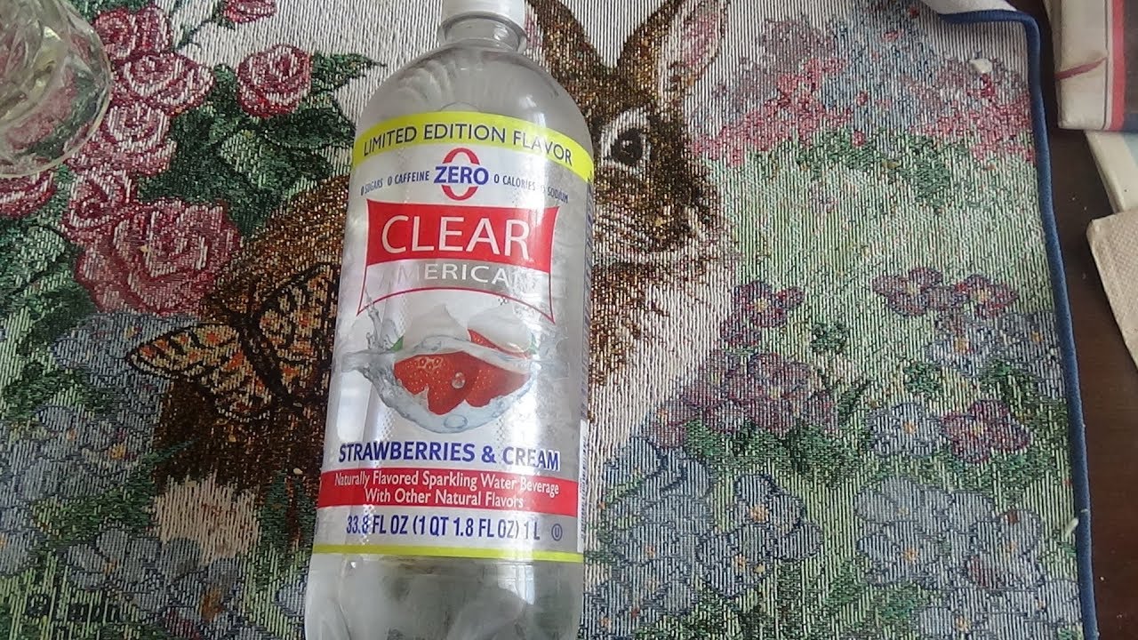 Clear American SrawBerries & Cream Sparkling Water Review