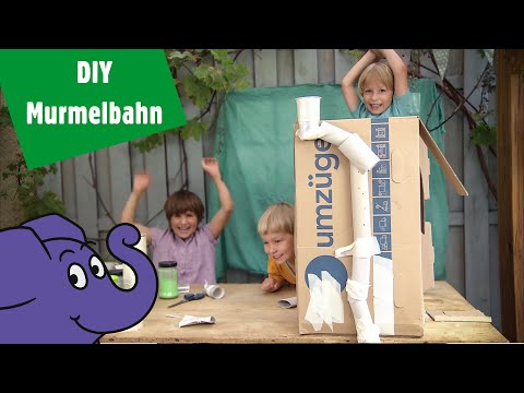 Upcycling - Murmelbahn selber bauen aus Papprollen & Plastikbechern| Der Elefant | WDR