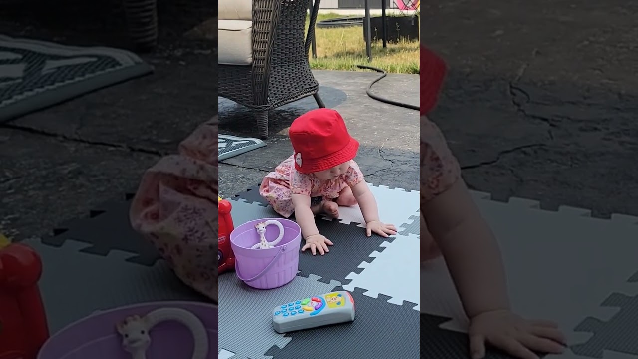 Mila is going outside to play. watch this cute and adorable