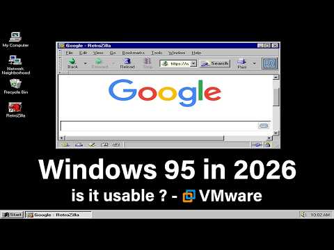 Windows 95 in 2026 - is it usable ? - YouTube