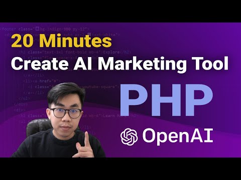 Build AI Marketing Tool and Image Generation App with PHP and OpenAI GPT-3 for Beginners