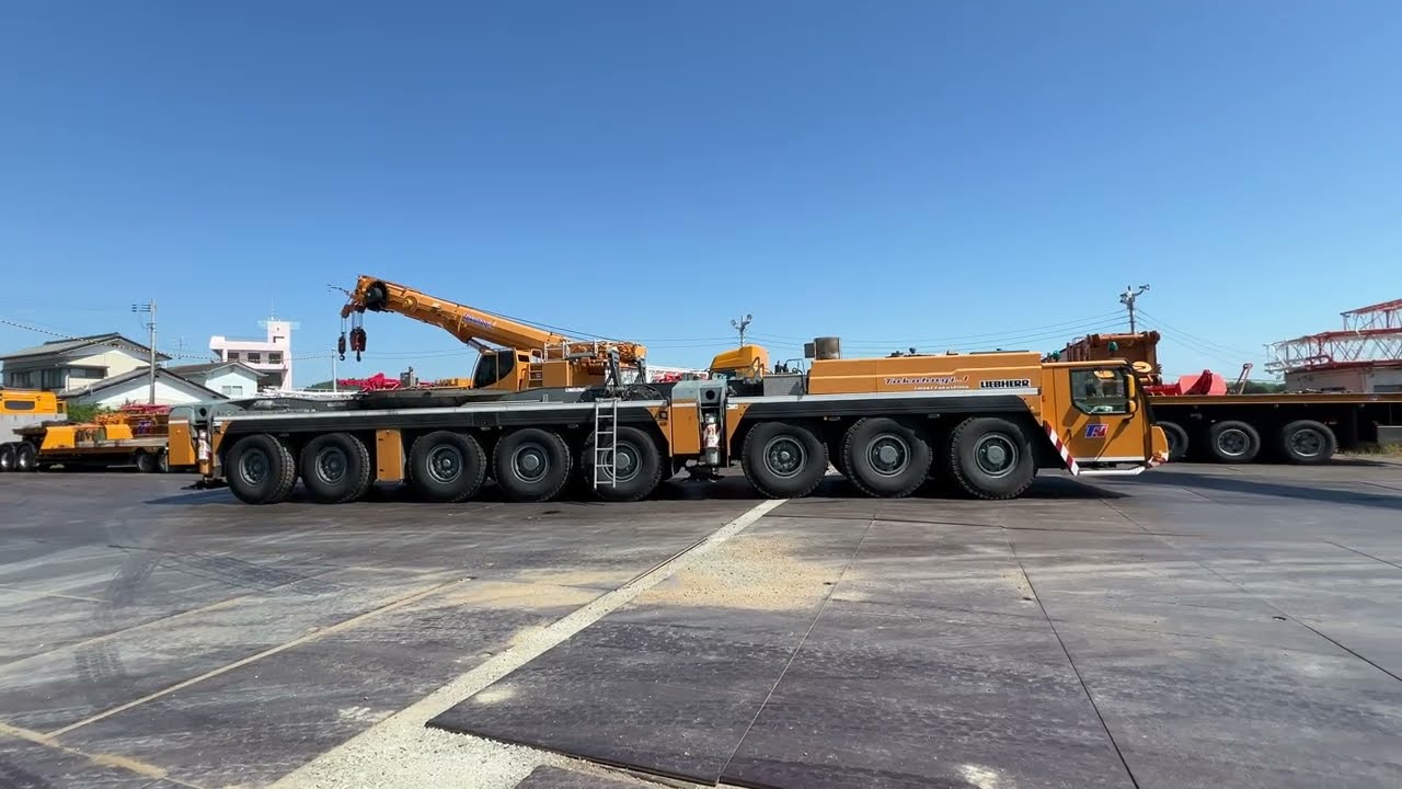 LTM1550 アッパー組み付け作業　高萩重機