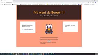 "Me Want da Burger!" App Demo screenshot 1