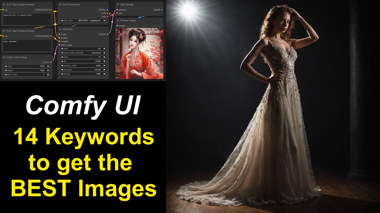 ComfyUI 25 - Keywords That Improve Your Images, Stable Diffusion - YouTube