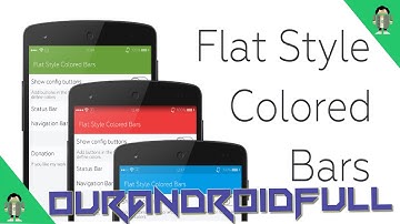 Flat Style Colored Bars XPOSED Colorea las barras de una manera ELEGANTE