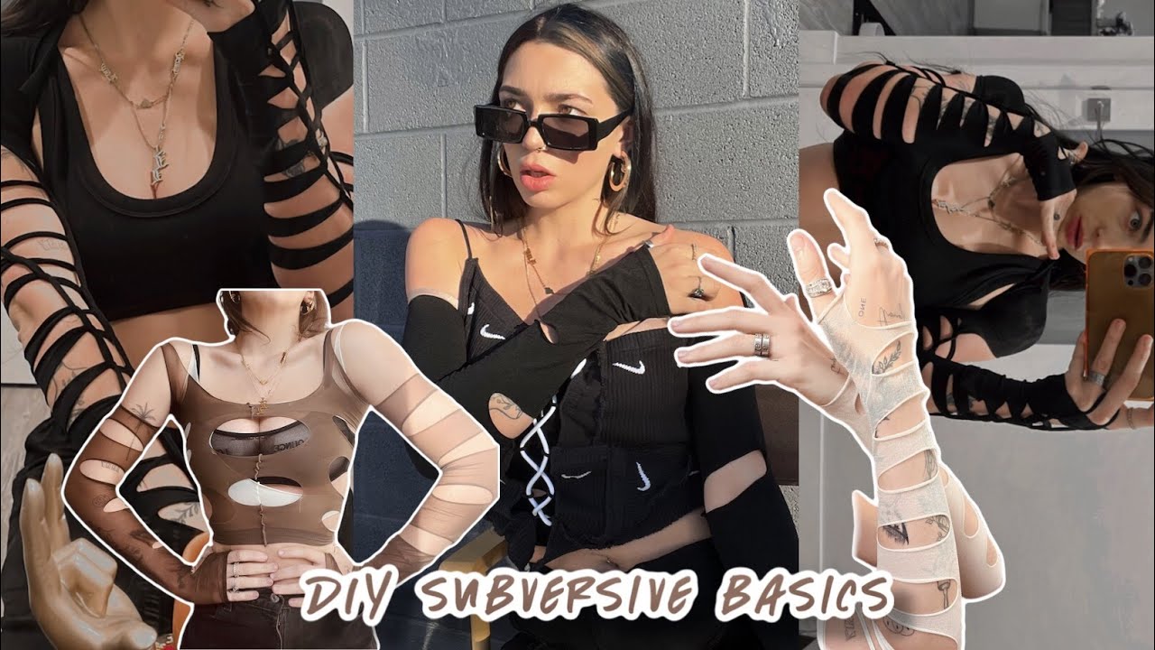 Trying Viral Tik Tok Clothing Trends • Diy Tops For 1$