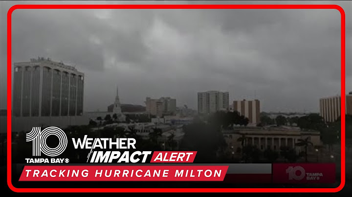 Time-lapse of Hurricane Milton's landfall in Sarasota County