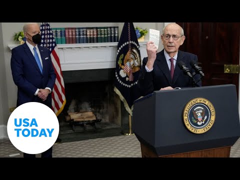 President Joe Biden addresses Justice Breyer's retirement| USA Today