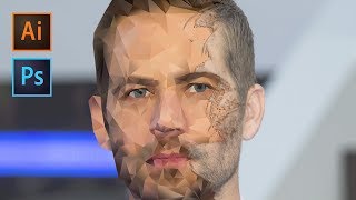 Photoshop and Illustrator Tutorial: Low Poly Portrait!