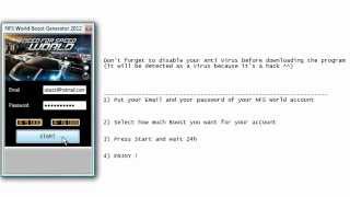 NFS World Boost Hack 2012 *FREE DOWNLOAD*