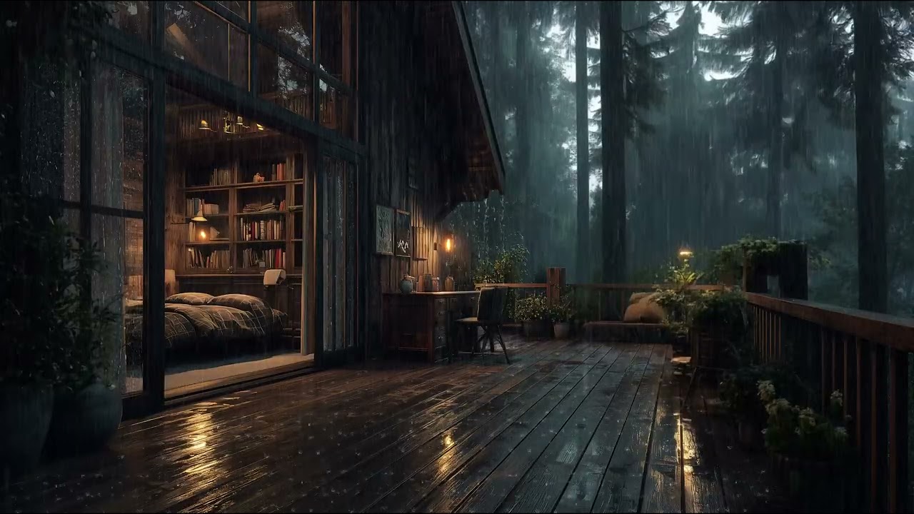 Звуки лесного дождя для сна | Спокойное расслабление и поддержка при бессоннице