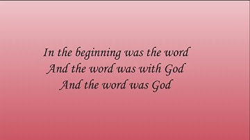 Scripture To Song: John 1:1-5