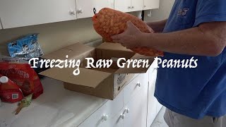 Freezing Raw Peanuts