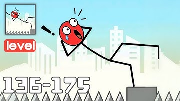 Mr Bounce - Gameplay Walkthrough - All Levels 136-175 - Funny Stickman Brain Puzzle Game