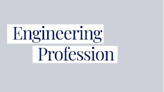 The Engineering Profession