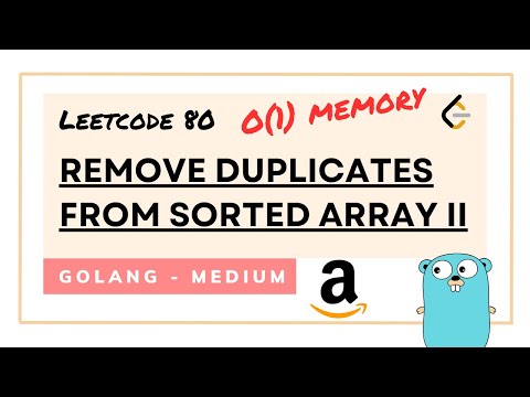 Remove Duplicates from Sorted Array II - Leetcode 80 - Golang