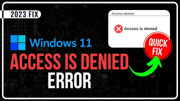 How To Fix “Access Is Denied” Error | Local Drive Is Not Accessible In Windows 11