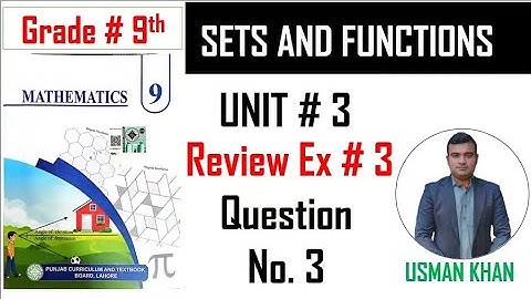 Class 9 maths chapter 3 review exercise 3 question no. 3，Punjab board 9th class maths new book
