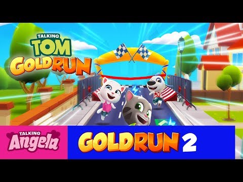 My Talking Angela Gold Run Play In Halloween for Children Full Episode #2