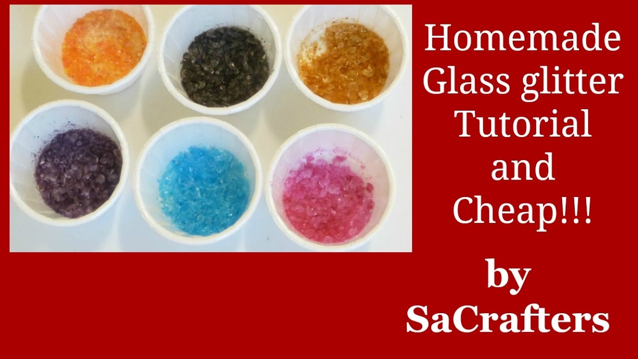 DIYHow ToMake your own glass glitter and cheap!!!! YouTube