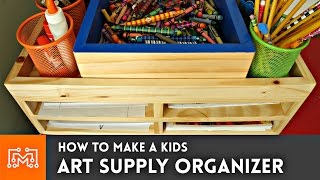 I made an organizer for my kids art supplies and it was a HUGE help! Subscribe to my channel: http://bit.ly/1k8msFr Second Channel