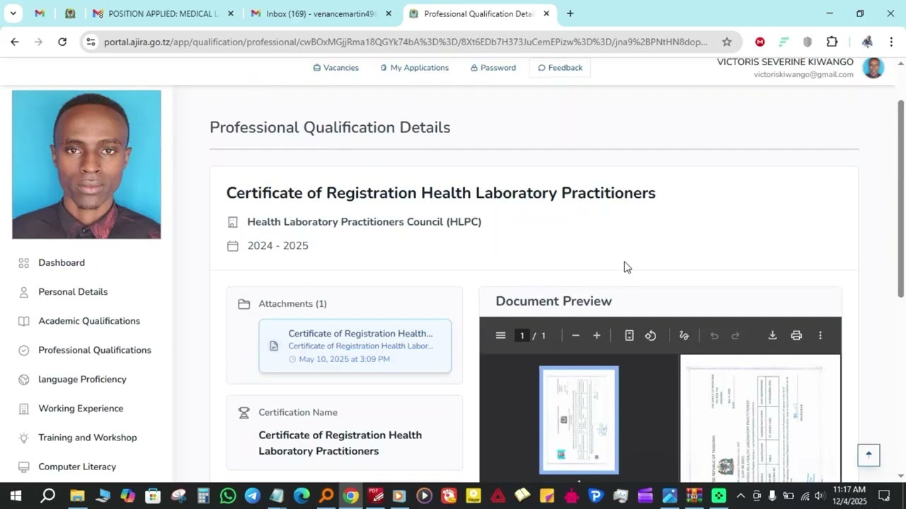 AJIRA PORTAL - SABABU ZA KUTOKUWA SHORTLISTED