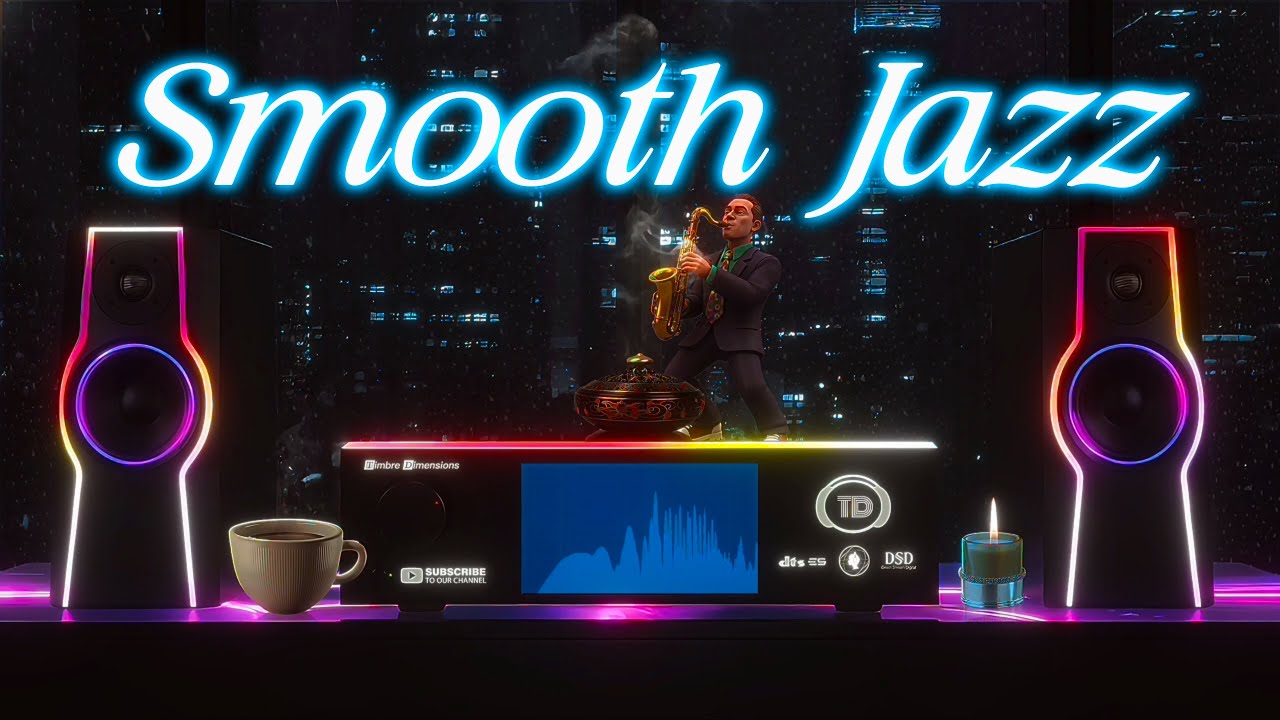 Smooth Jazz 90s Music | Romance Rainy Night | Relaxing amidst nostalgia and fashion