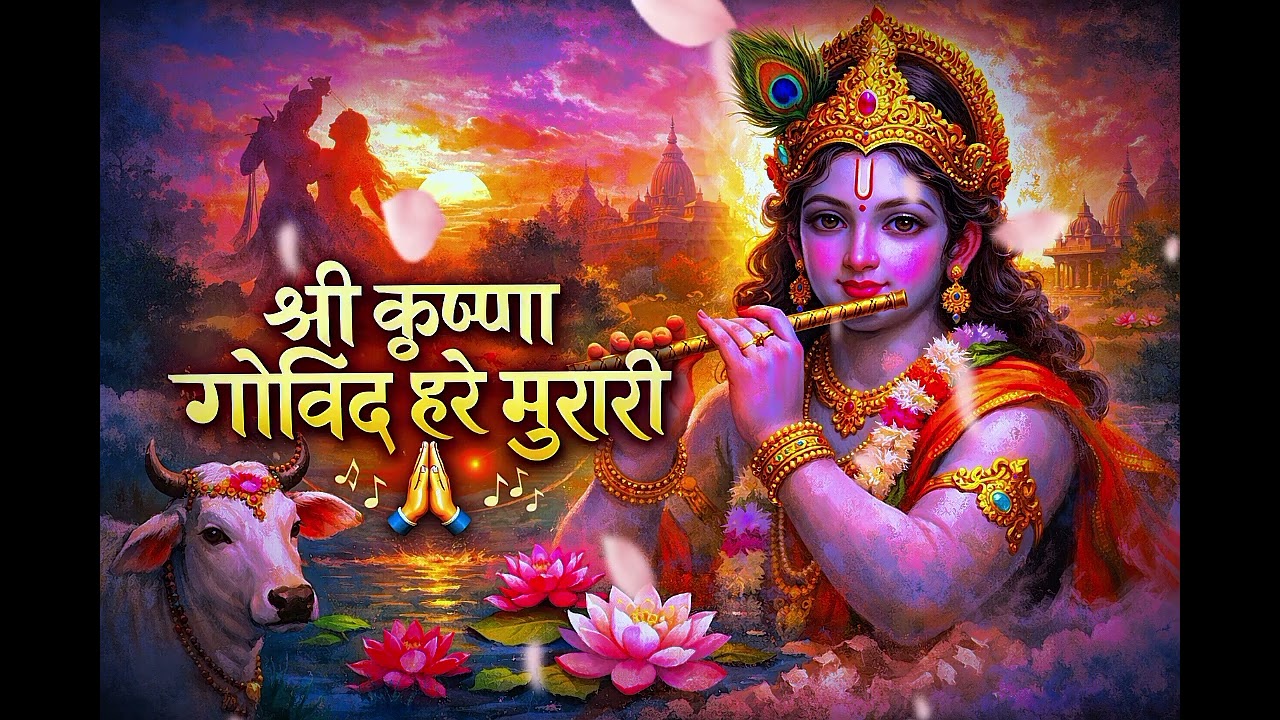 श्री कृष्ण गोविंद हरे मुरारी 🙏 | New Krishna Bhajan 2026 | Peaceful Bhajan