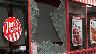 Long Beach: Multiple Business Windows Vandalized & Shattered.