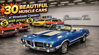 Showroom tour of new inventory at Streetside Classics, Tampa, Florida, May 12, 2026