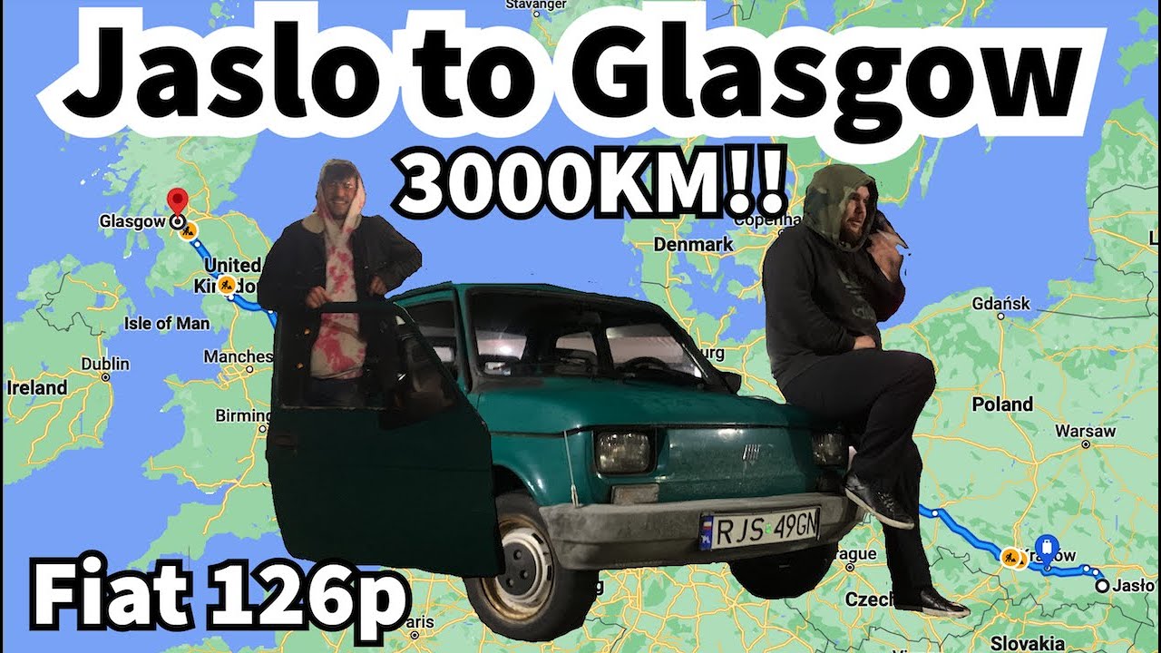 Jasło to Glasgow 2 Friends 3000KM Journey Across 5 Country's!! in a Fiat 126p