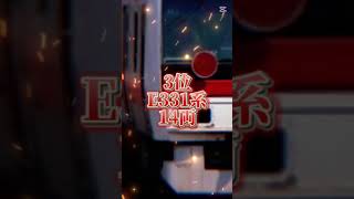 JR東日本 普通列車車両両数ランキング#テンプレ使用 #e231系 #e233系 #e235系 #e531系 #e331系
