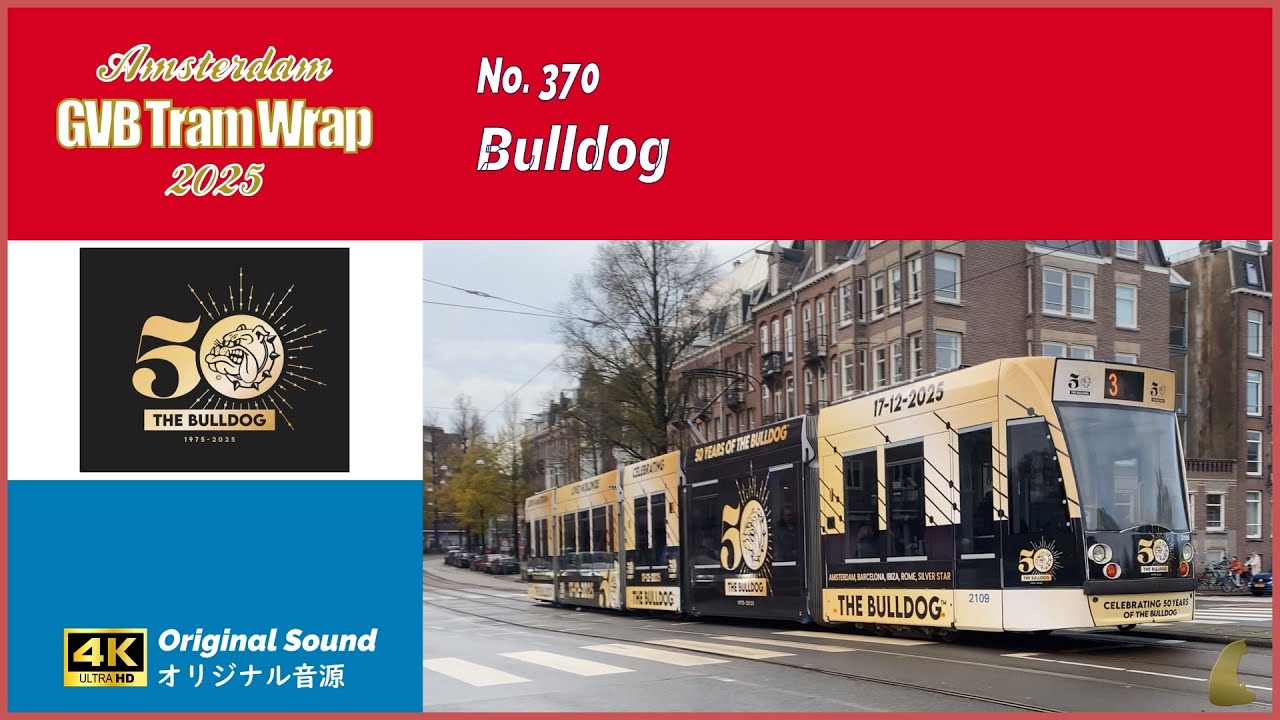 Tram Wrap - Bulldog 2025 | GVB Amsterdam No. 370