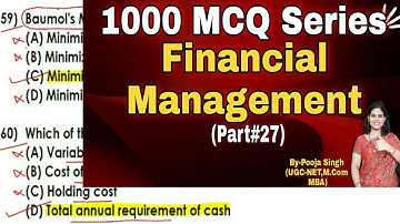 Financial Management MCQ | Objective Questions on Financial Management  | Financial Management